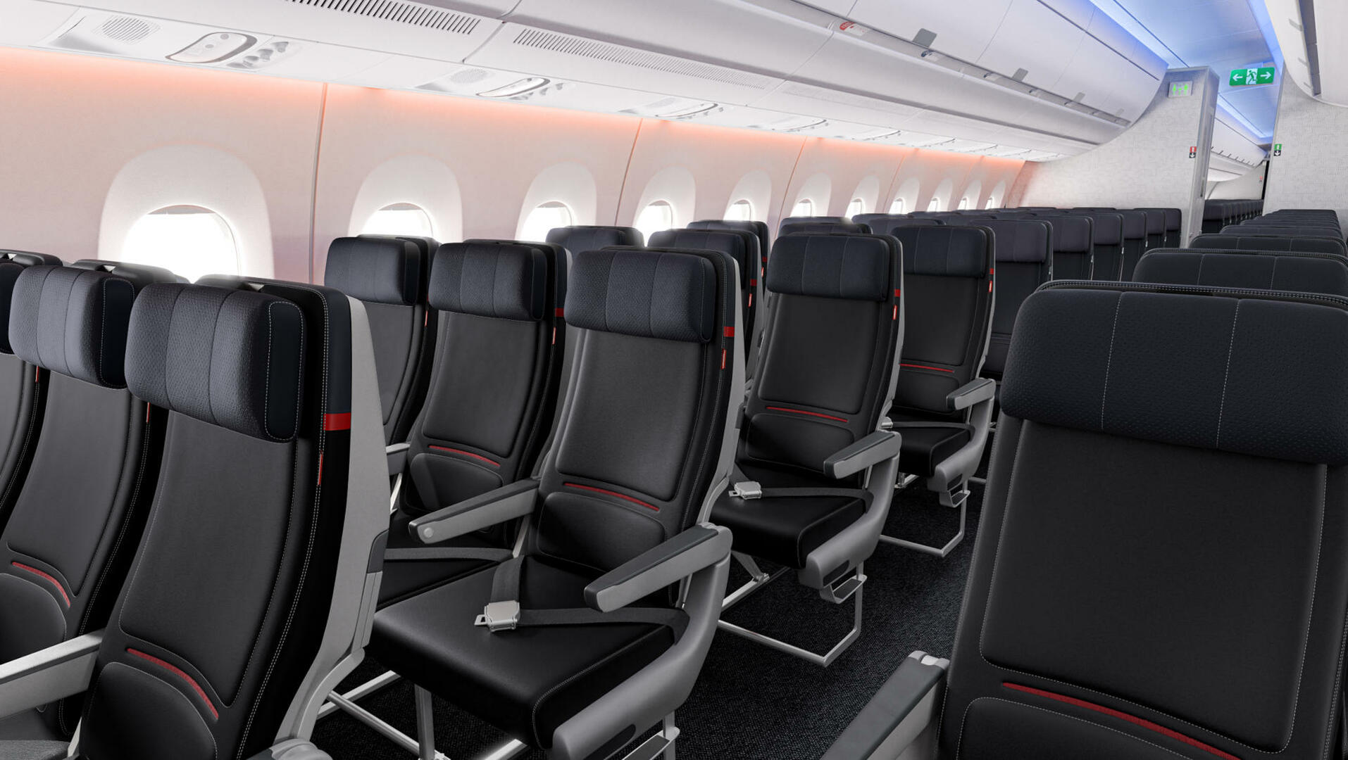 Customers traveling in Delta Comfort+ or Main Cabin will enjoy seats made from engineered leather with updated colors and signature stitching and accent stripes. Customers traveling in Delta Comfort+ or Main Cabin on a widebody aircraft will be able to enjoy new memory foam cushions to enhance comfort. 